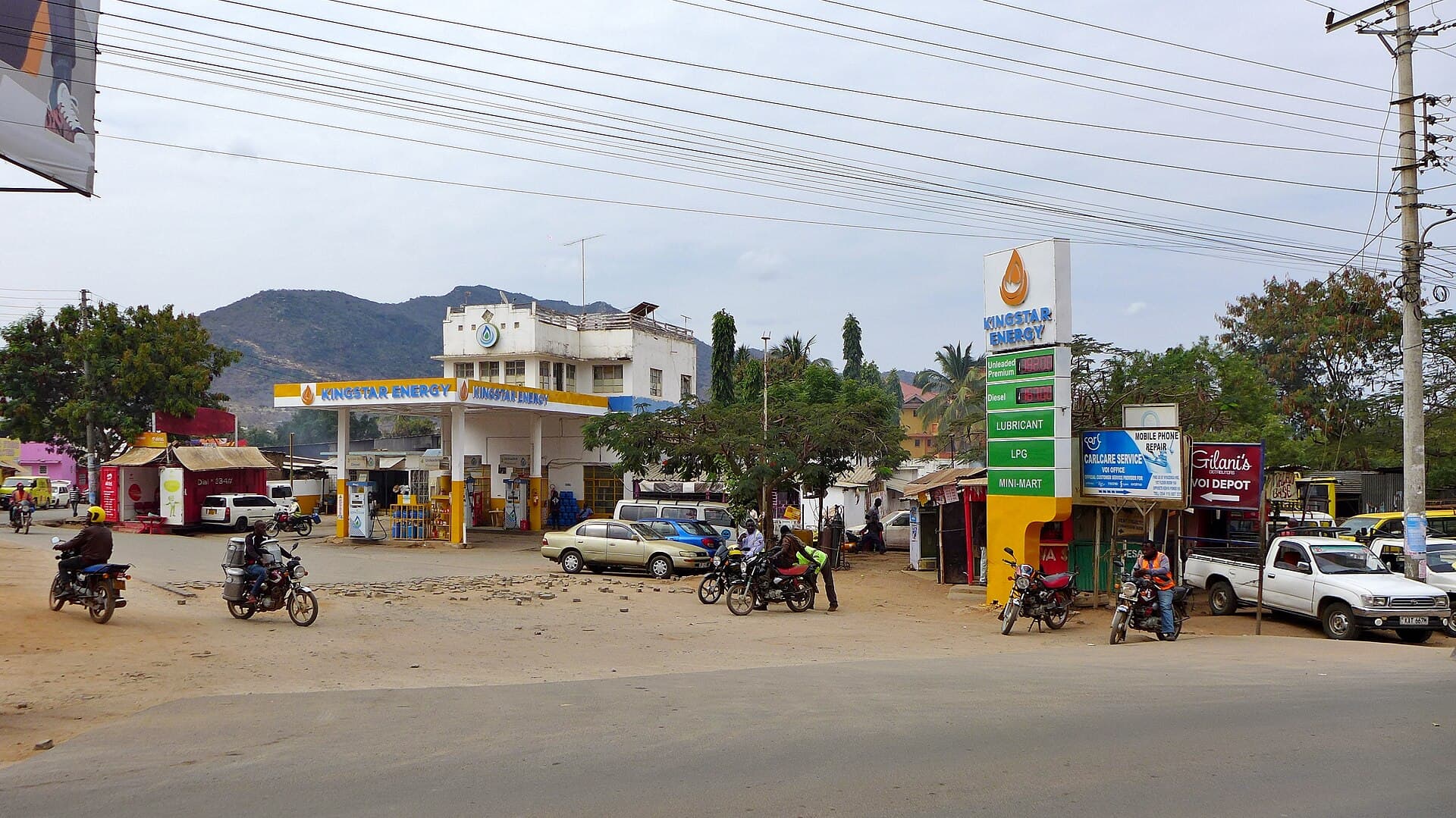 Petrol station in Kenya